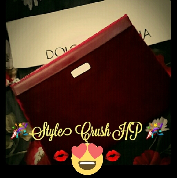 Dolce & Gabbana Velvet Clutch - Picture 1 of 3